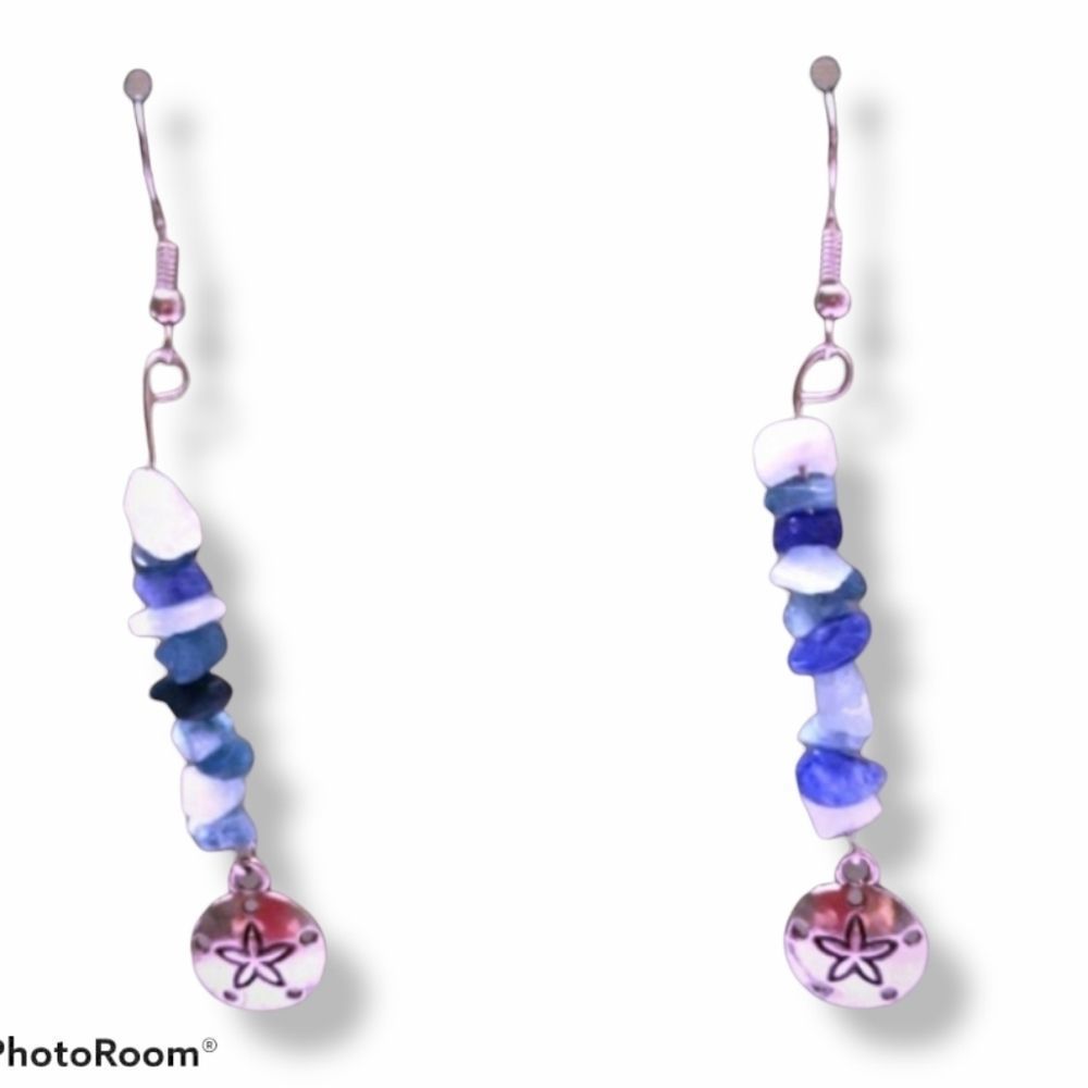 Rin's Unique Boutique - Handmade - Sand Dollar Earrings